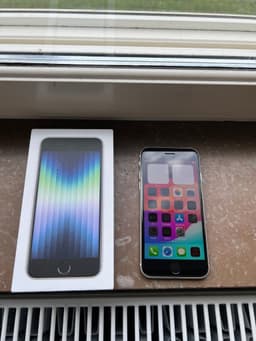 iPhone SE, gen 3, 100% batterihälsa