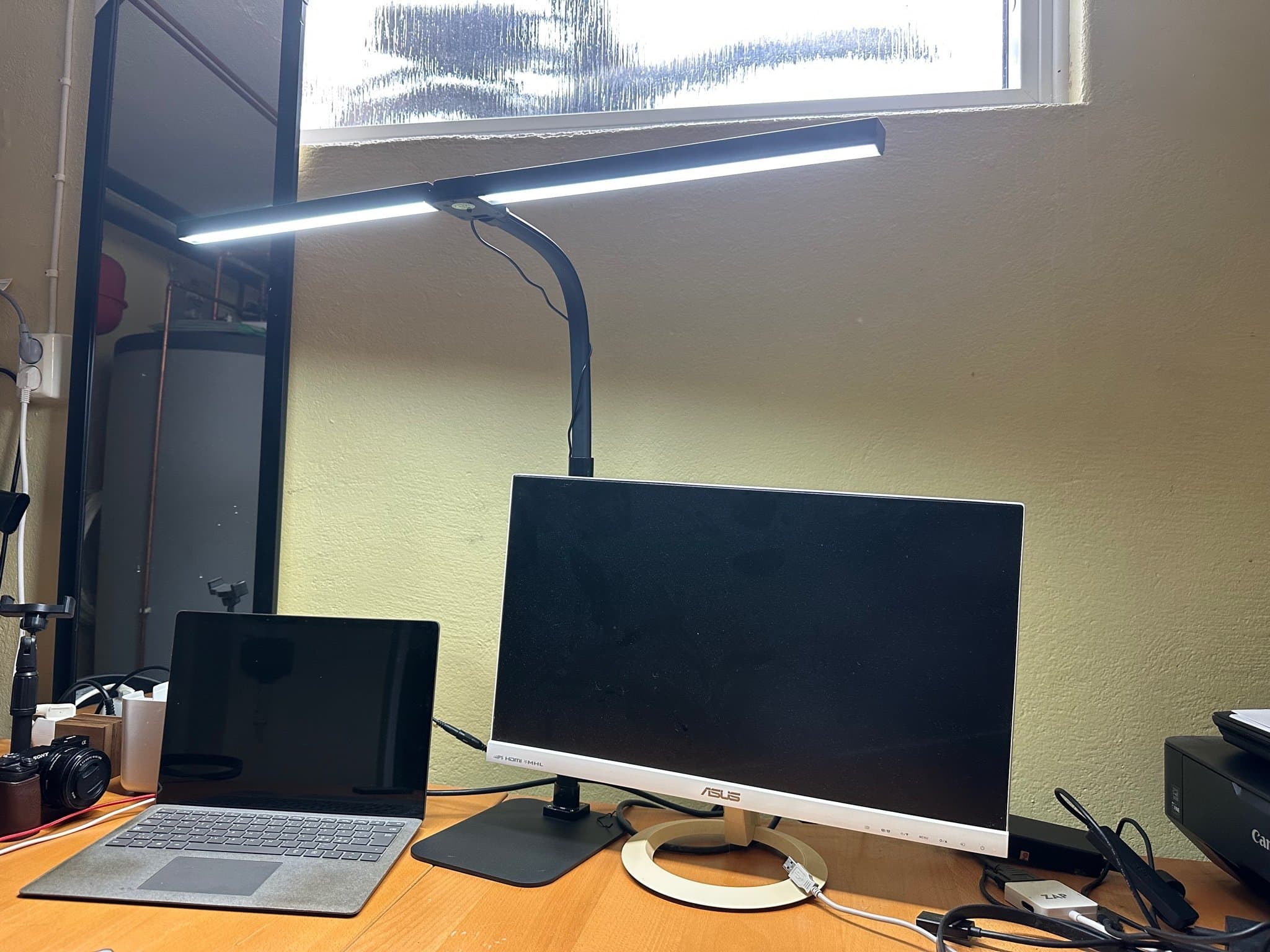 Dubbel Head Skrivbordslampa