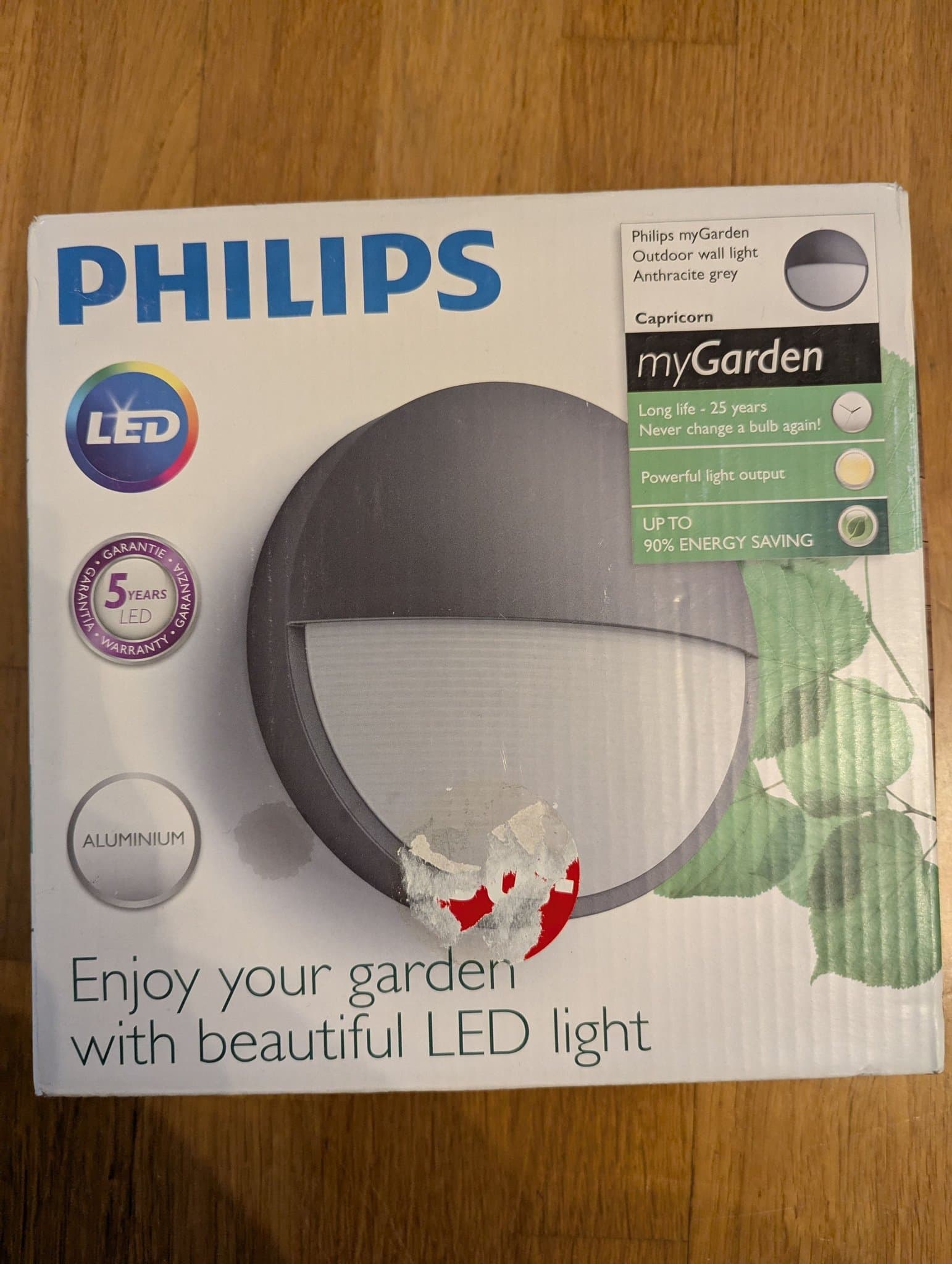 Philips myGarden Utomhusvägglampa Antracitgrå
