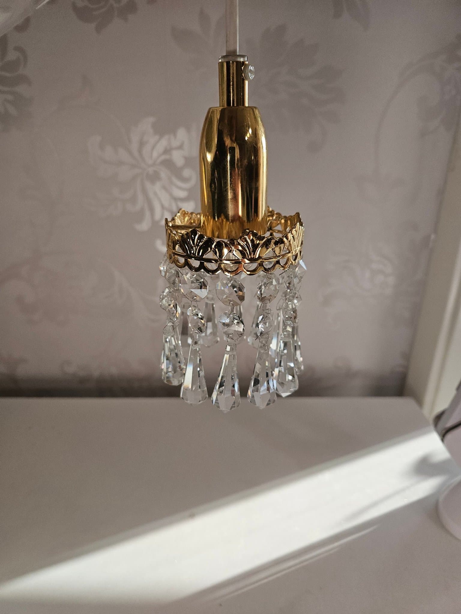 Kristallkrona fönsterlampa
