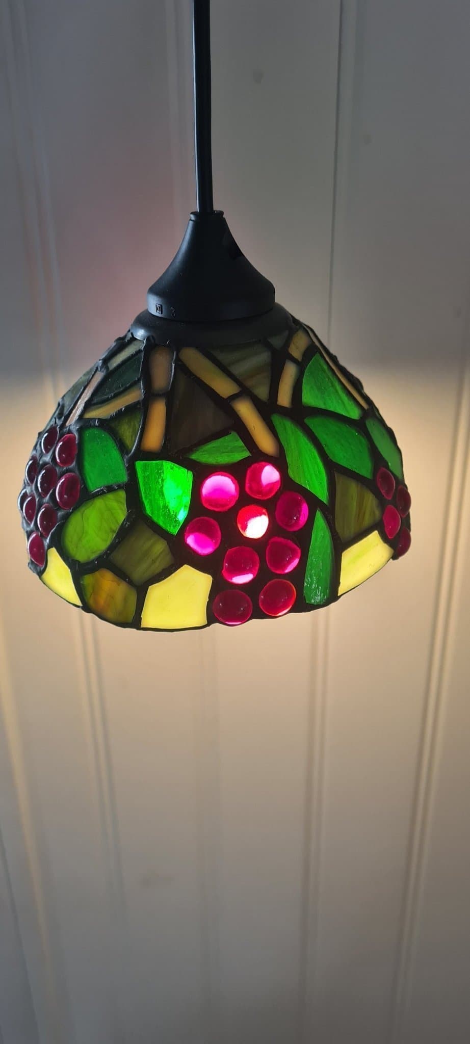 2 st Fönsterlampa - Kupa i blyinfattat glas - Tiffany stil.