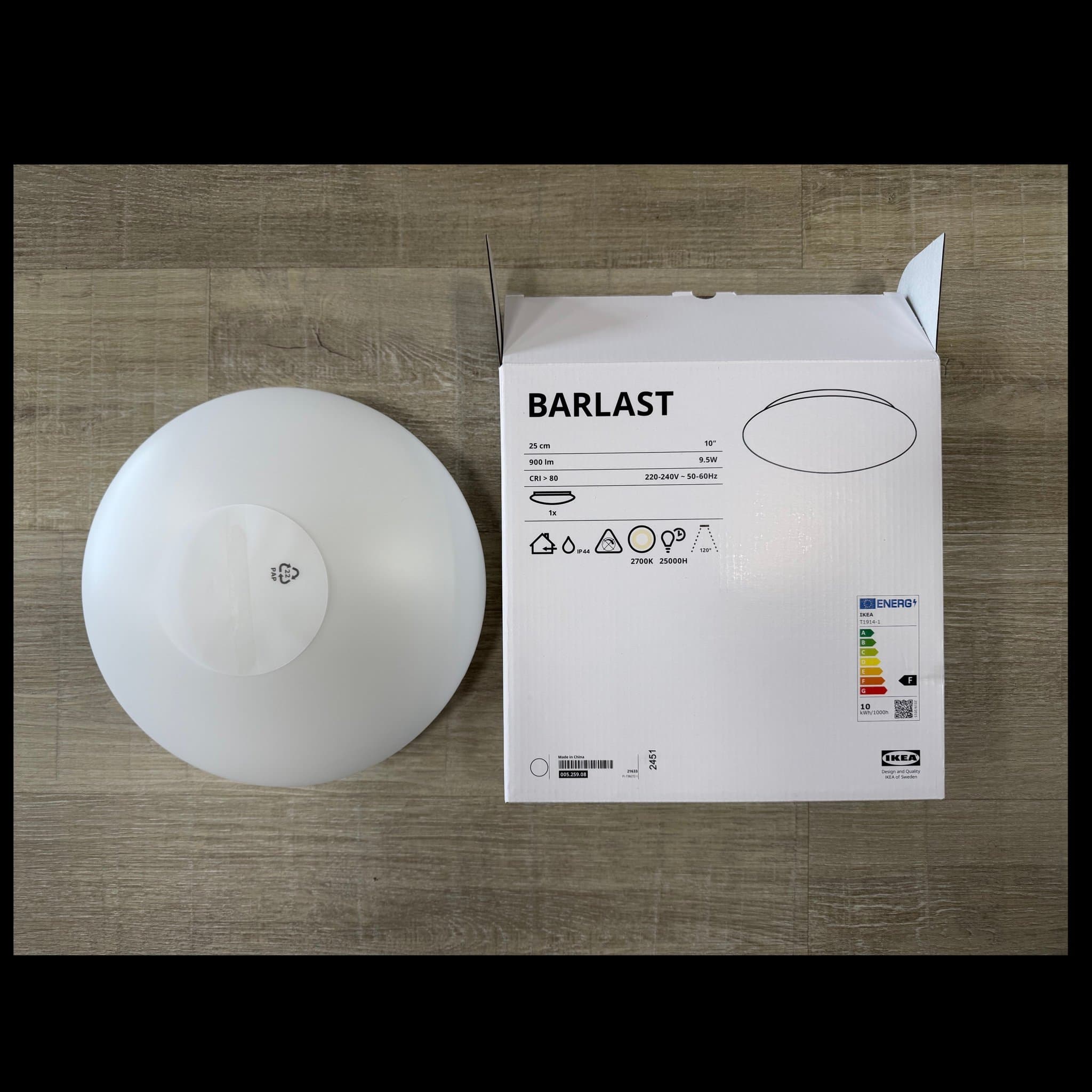 Ny Taklampa BARLAST från Ikea