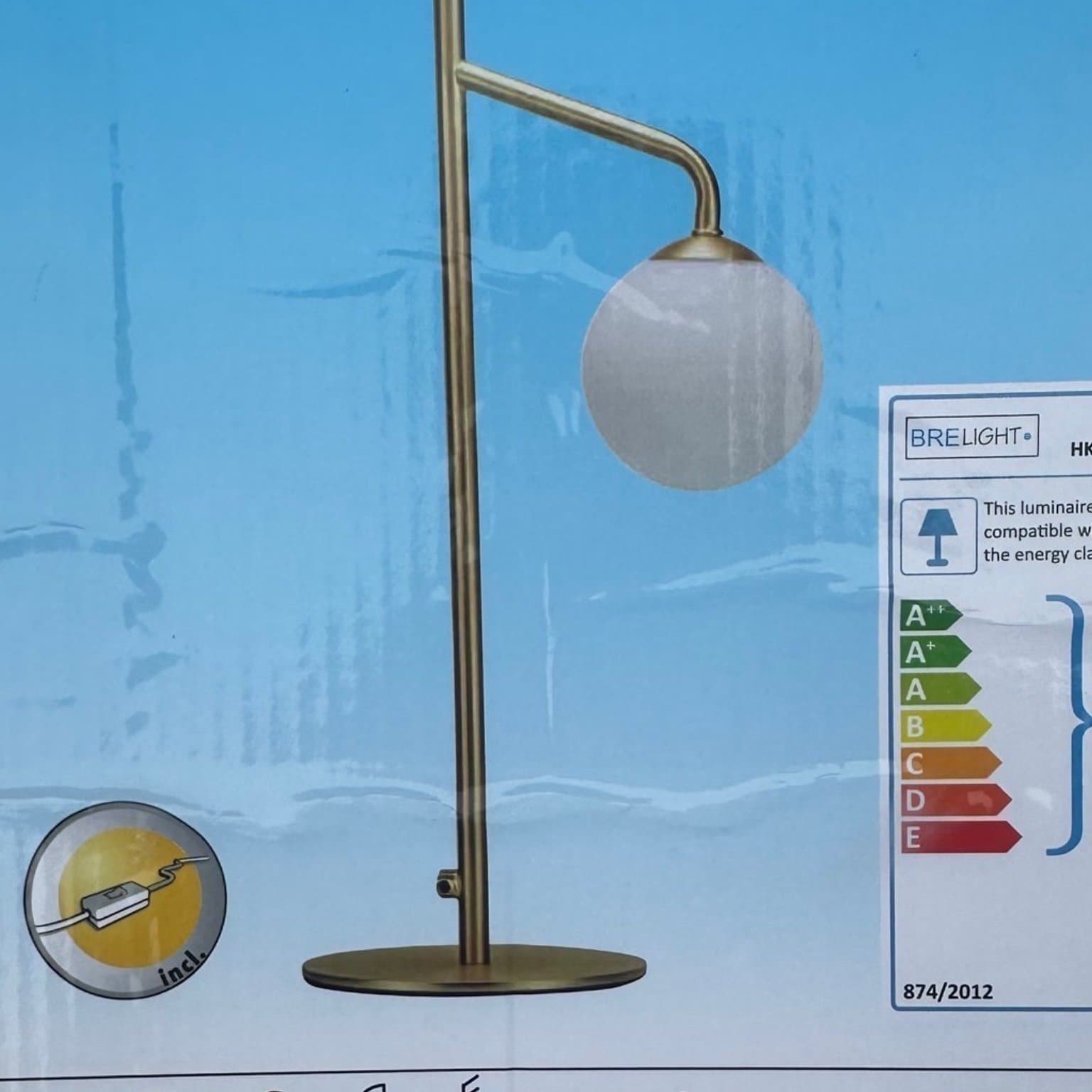 Ny stilren bordslampa, klotlampa,rund novalie ,brilliant ag,Germany
