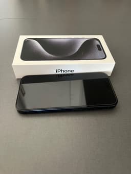 iPhone 15 Pro 128 GB - Titan blå - Fint skick!