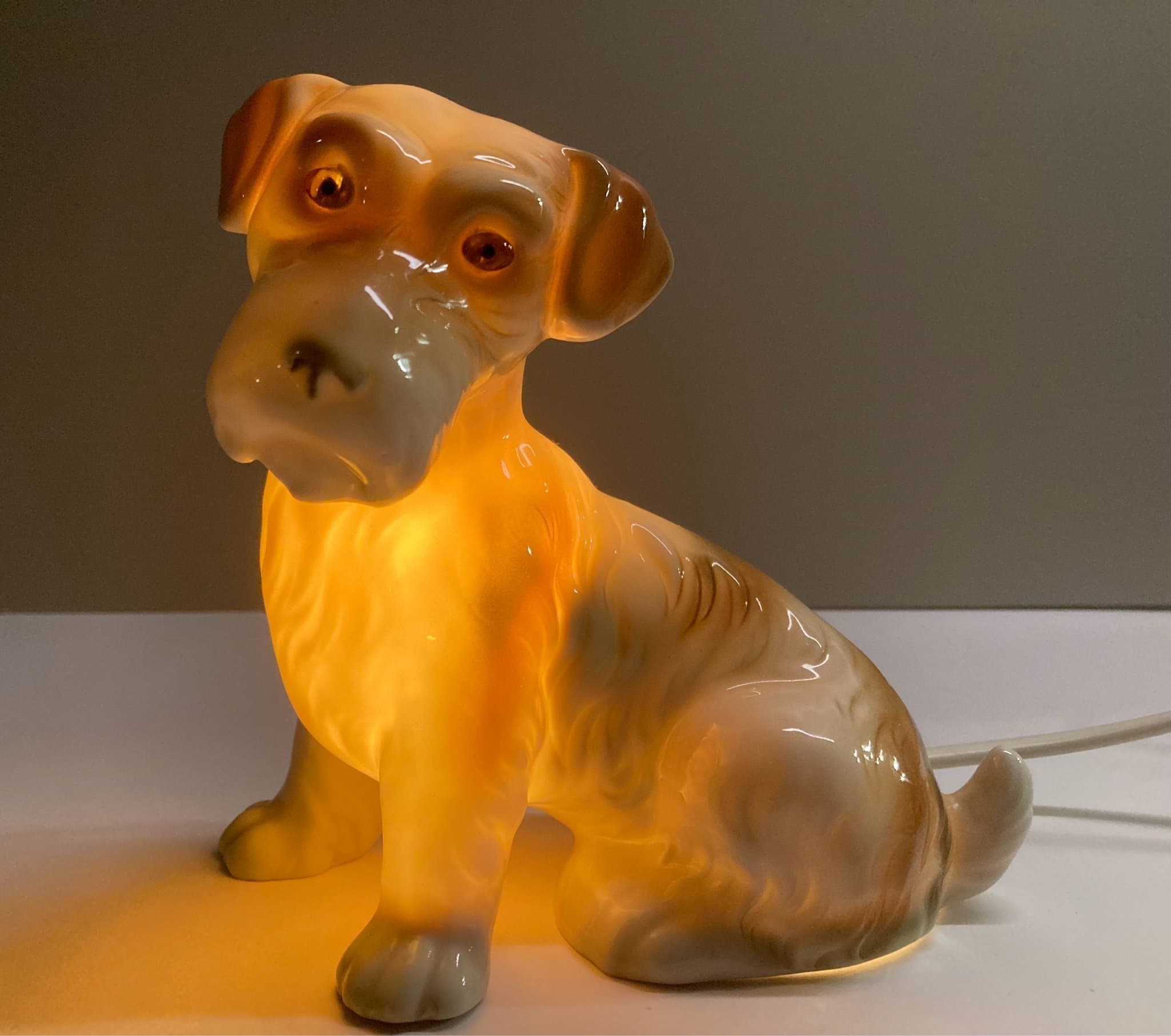 Ozonlampa hund / lampa retro vintage