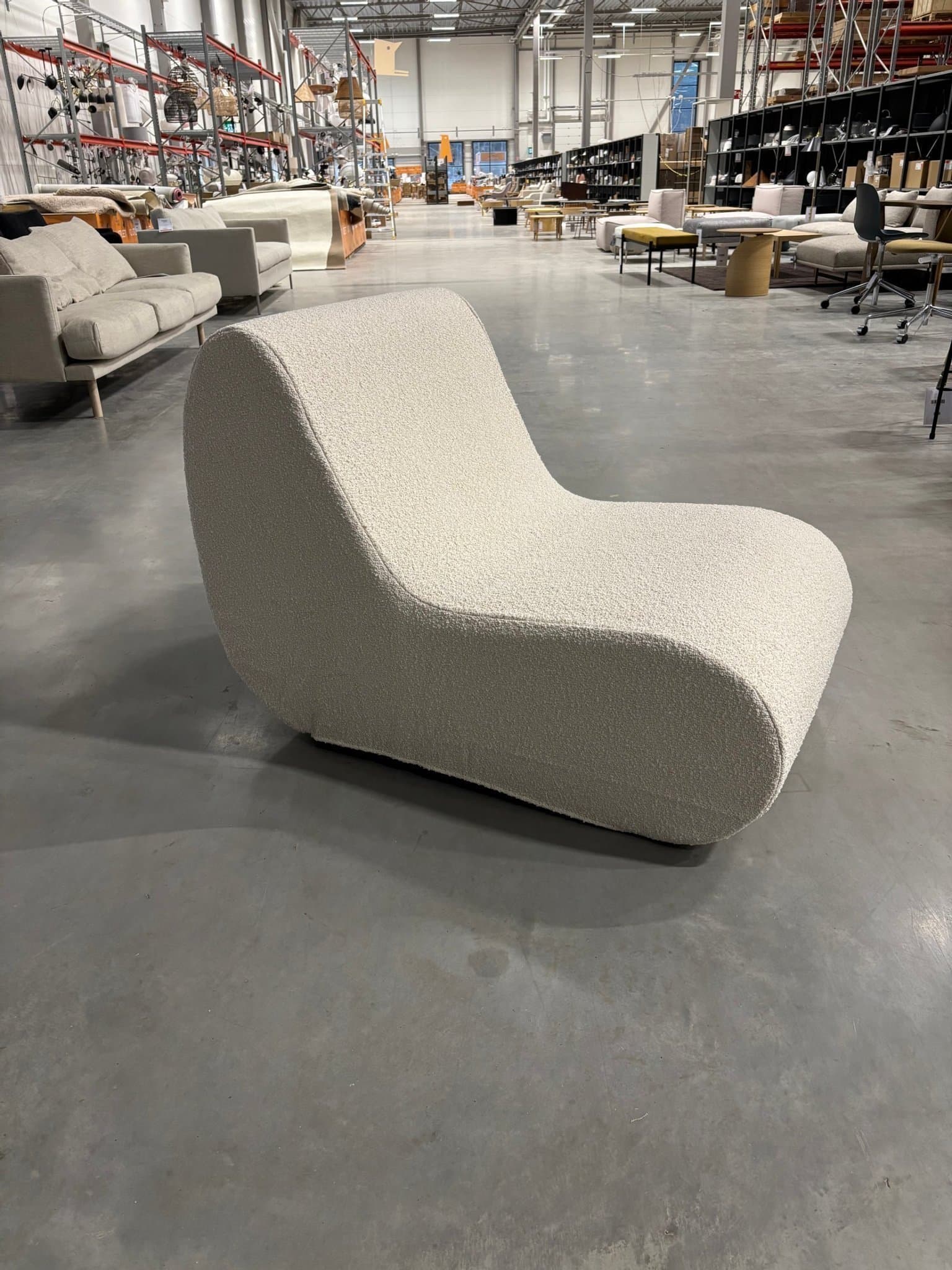 Ferm Living - Rouli center module pure bouclé modulsoffa Off-white