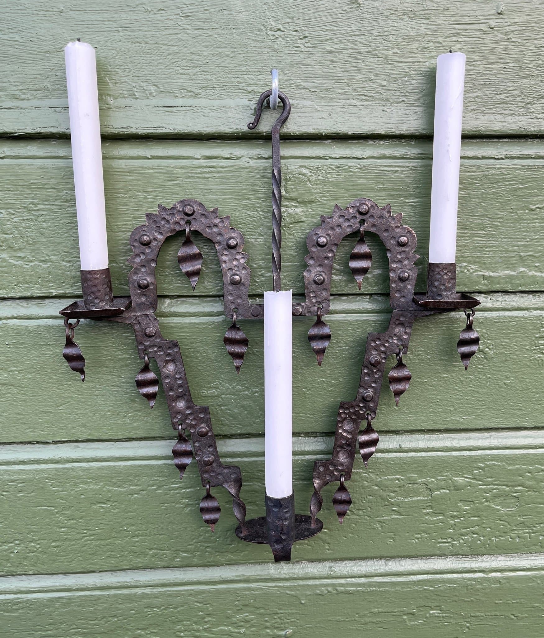 Ljuskrona svart smide, 1900-talets andra hälft