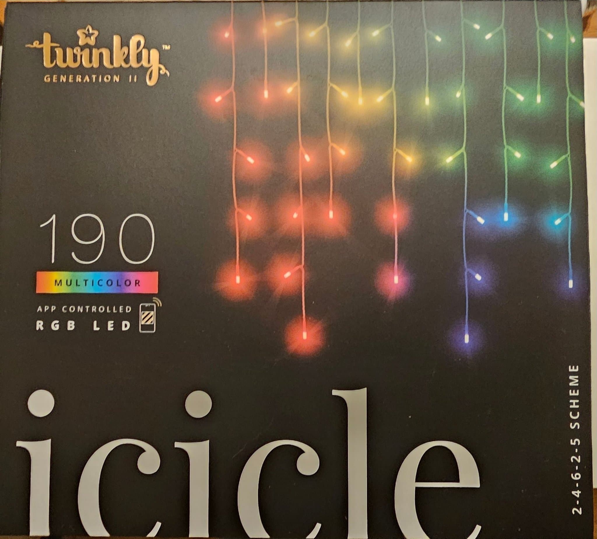 Twinkly Icicle 190 LED-lampor med appkontroll ordinarie pris 1300:-