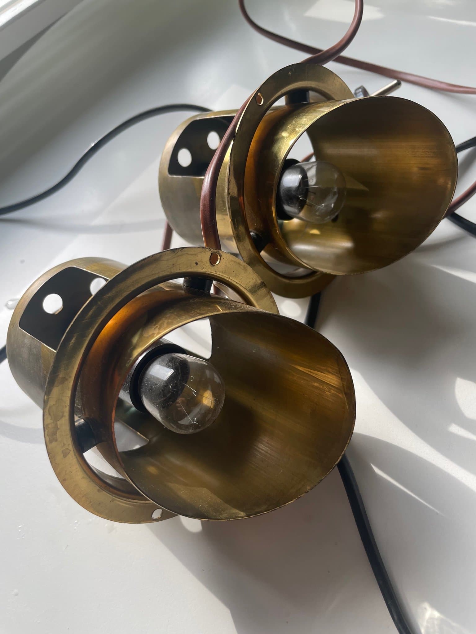 retro downlight -spotlight mässing i mässing