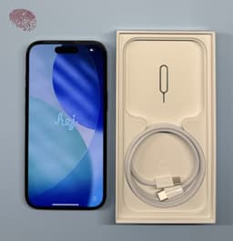 iPhone 15, 128 gb, black, i utmärkt skick, nytt original batteri