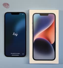 iPhone 14, 128 gb, Blue, mycket fint skick, nytt batteri 100% Batterihälsa