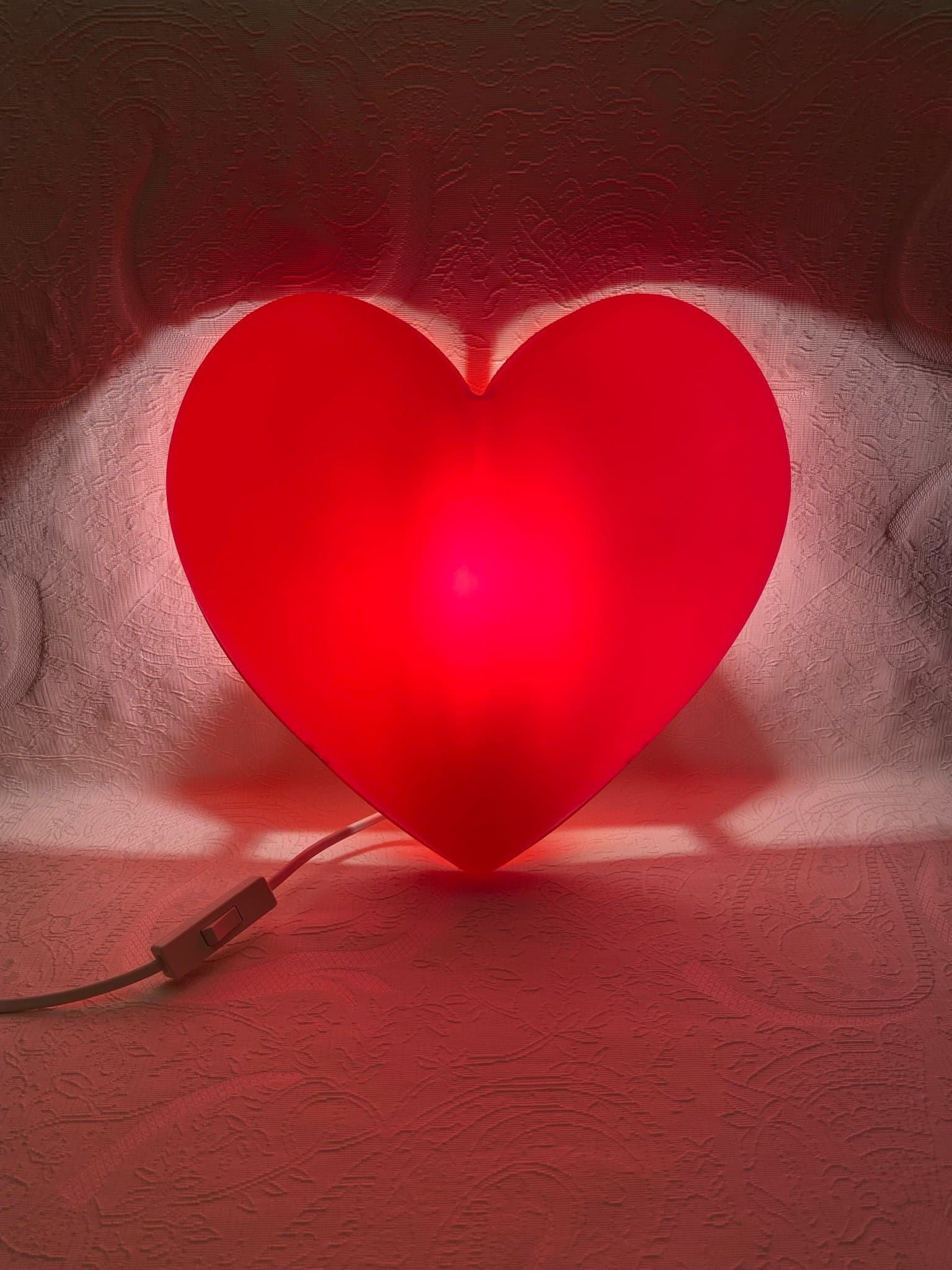 Helt Ny i Kartong - Vintage Ikea Smila Hjärtformad Lampa Hjärta Design 90-tal