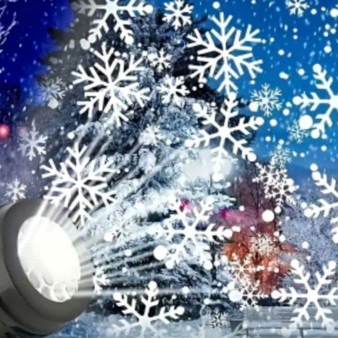 Miniprojektor för Vita Snöflingor