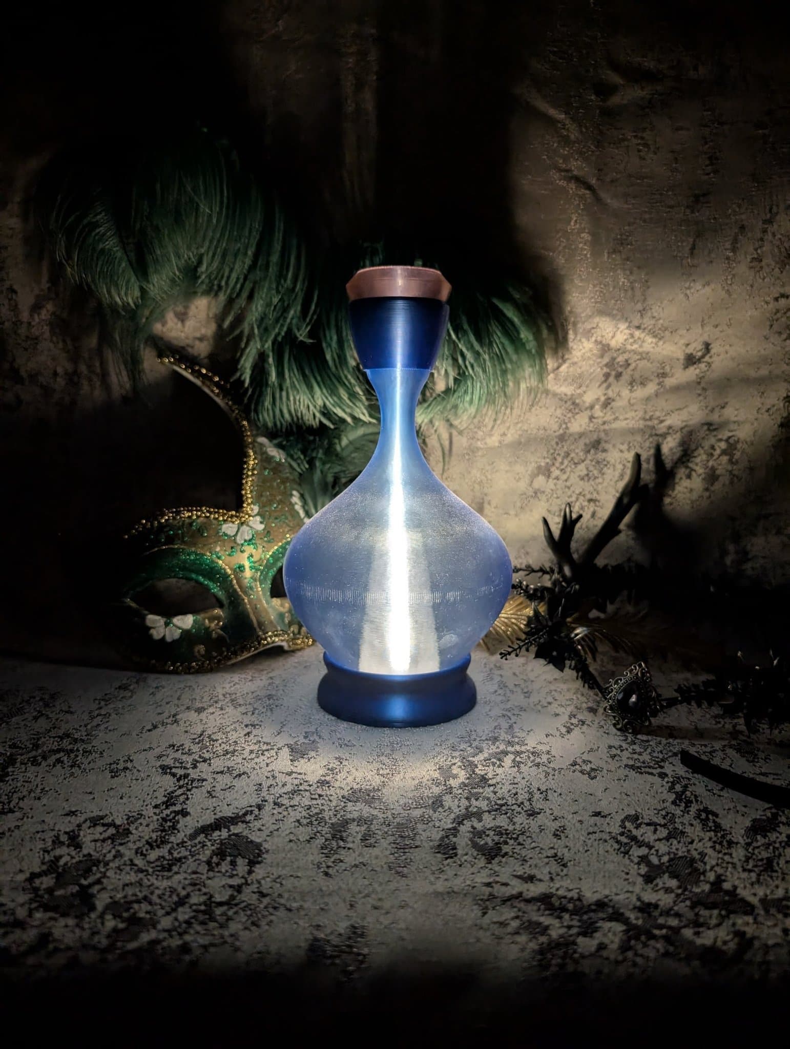 Dekorativ nattlampa / mysbelysning, Potion Bottle (egen design)