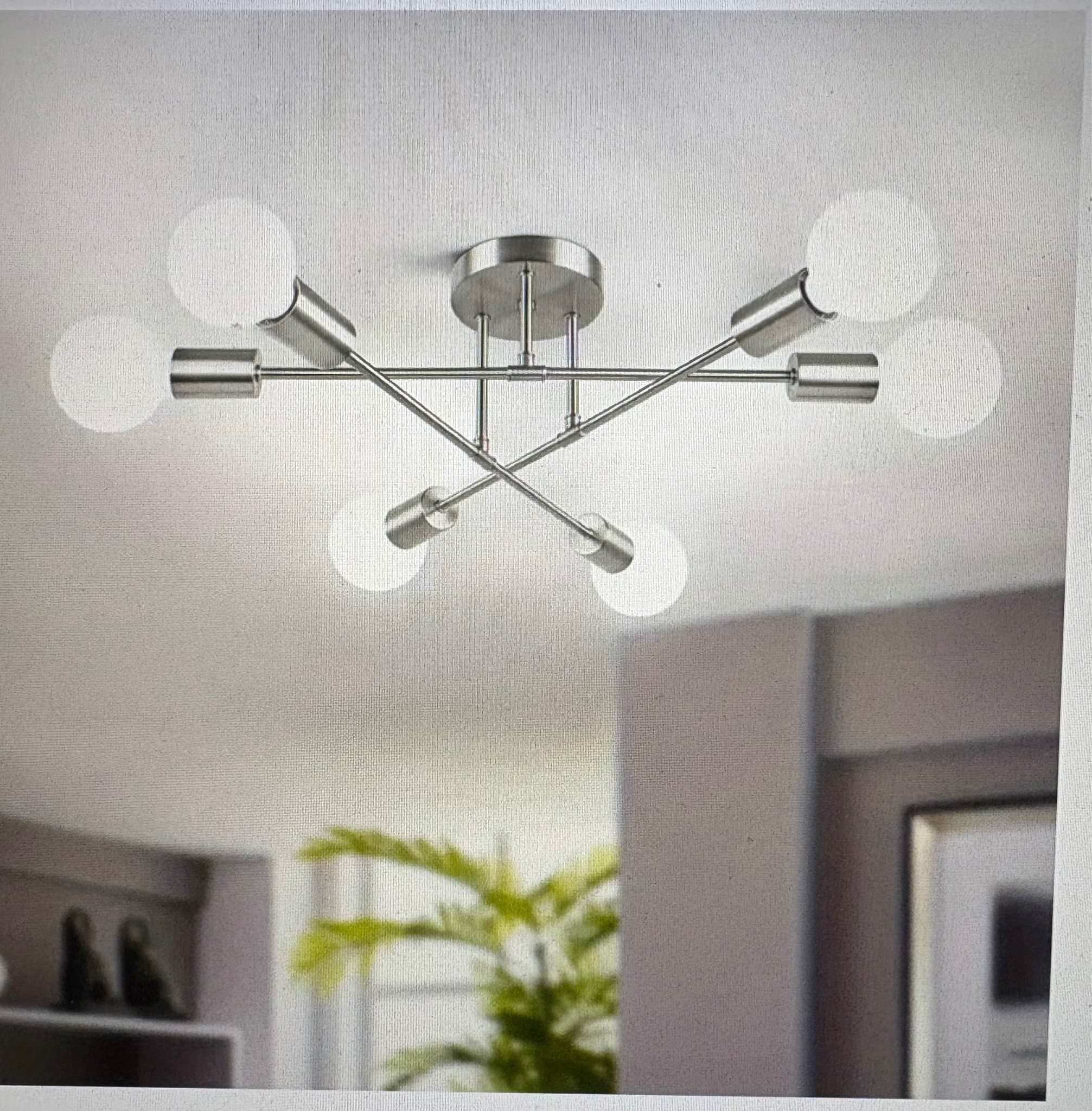 Modern Taklampa Silver Ny