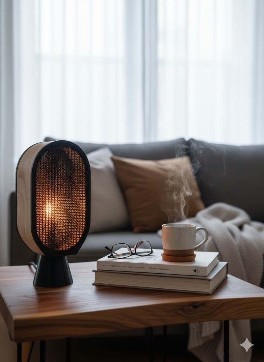 Unik Svenskdesignad Bordslampa - Lumen Linea i Äkta Ekfanér - TJ3DDesign