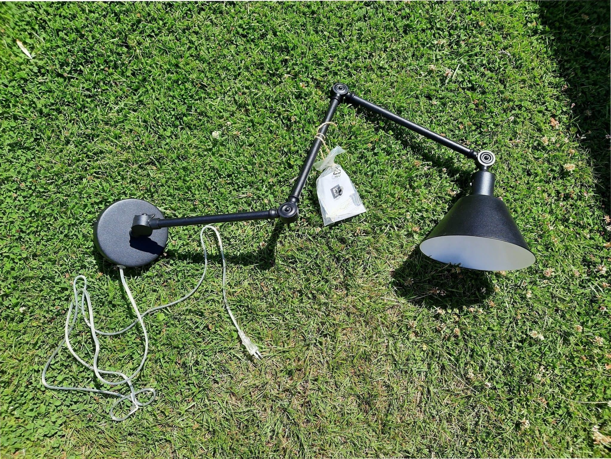 Svart Vägglampa, By Rydéns, oanvänd