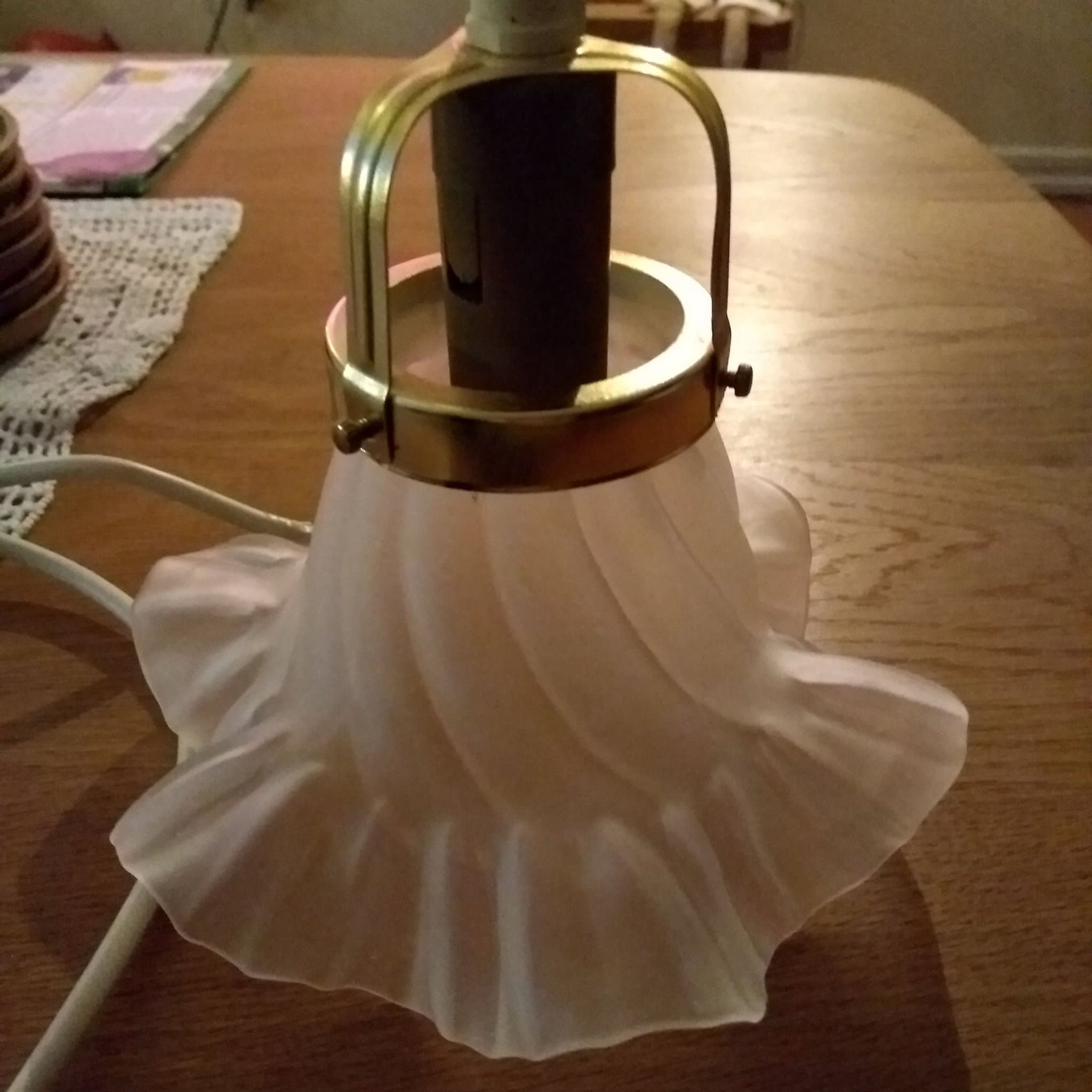 Gammeldags fönsterlampa