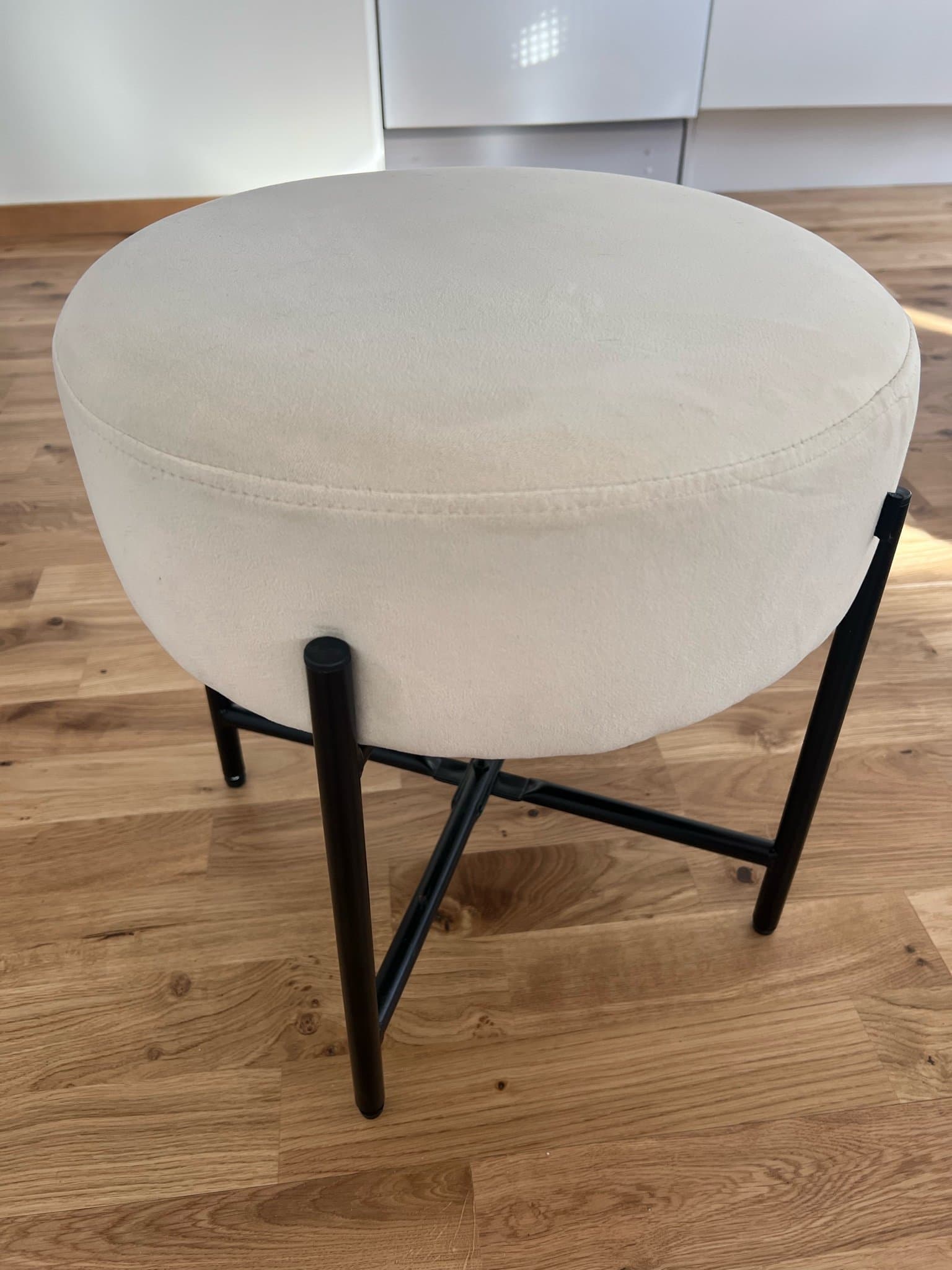 Beige sammetspall