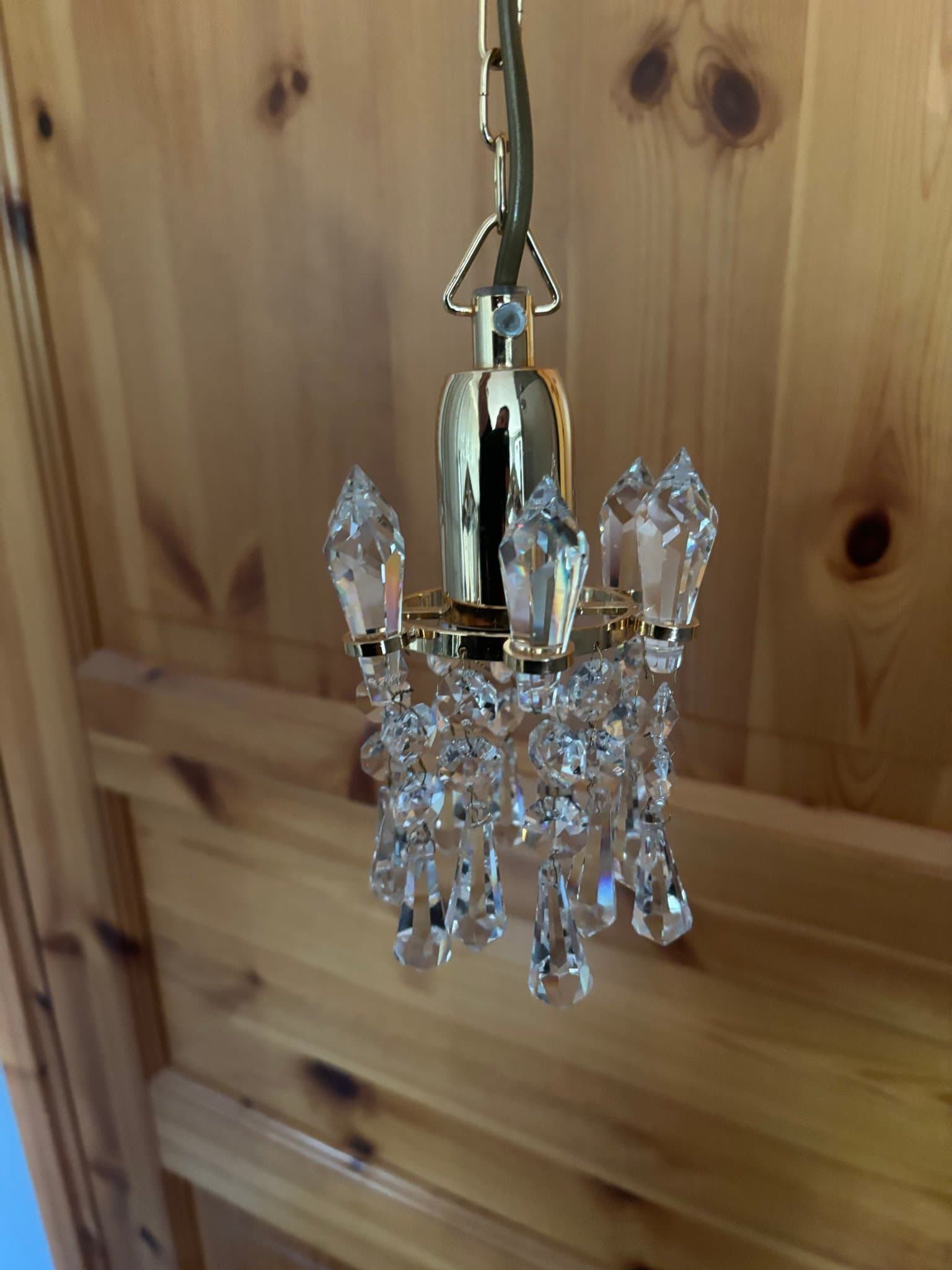 Fönsterlampa i kristall