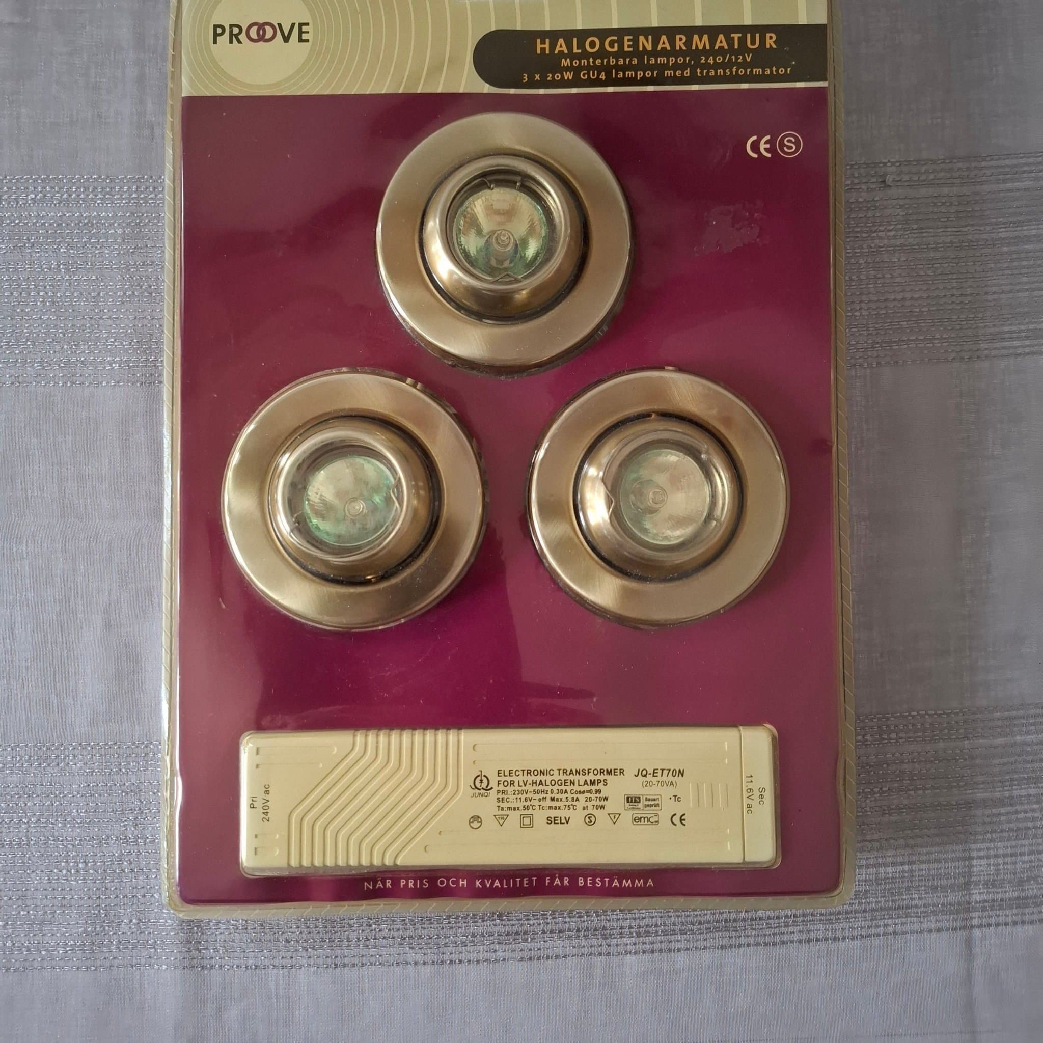 NY SPOTLIGHTS HALOGENARMATUR MONTERBARA LAMPOR TRANSFORMATOR TAKLAMPA BELYSNING