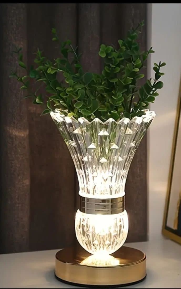 Dekorativ Kristall Lampa