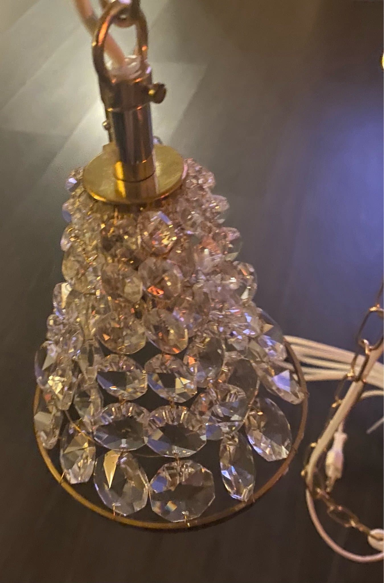 Fönster lampa/kristall