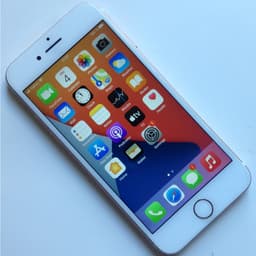 iPhone7-Rose 32Gb låst till Hallon/Tre fungerar med ny skärm-Modell A1778 begagn