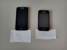 Samsung Galaxy A3 SM-A300F + Samsung Galaxy Ace GT-S5830, FUNGERAR