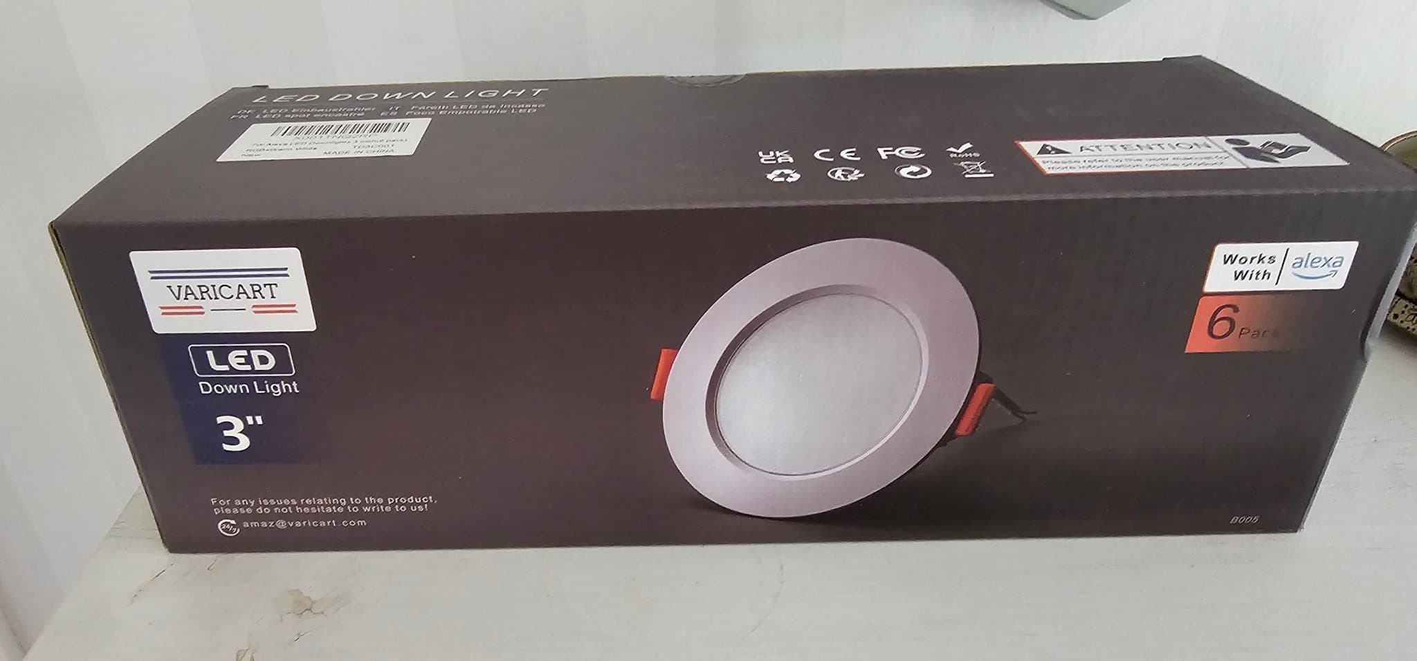 6 Paket x 6st lampor. 7W Totalt 36st Spotlights OÖPPNADE