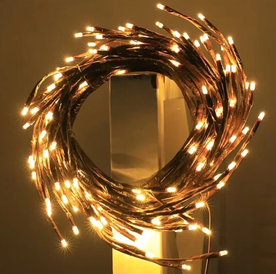 LED Trädgrenlampa 1,75m lång, 96 lampor, med USB kontakt.