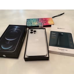 IPHONE 12 PRO MAX I fint skick komplett med box & 2 case (skal ) APPLE IPHONE