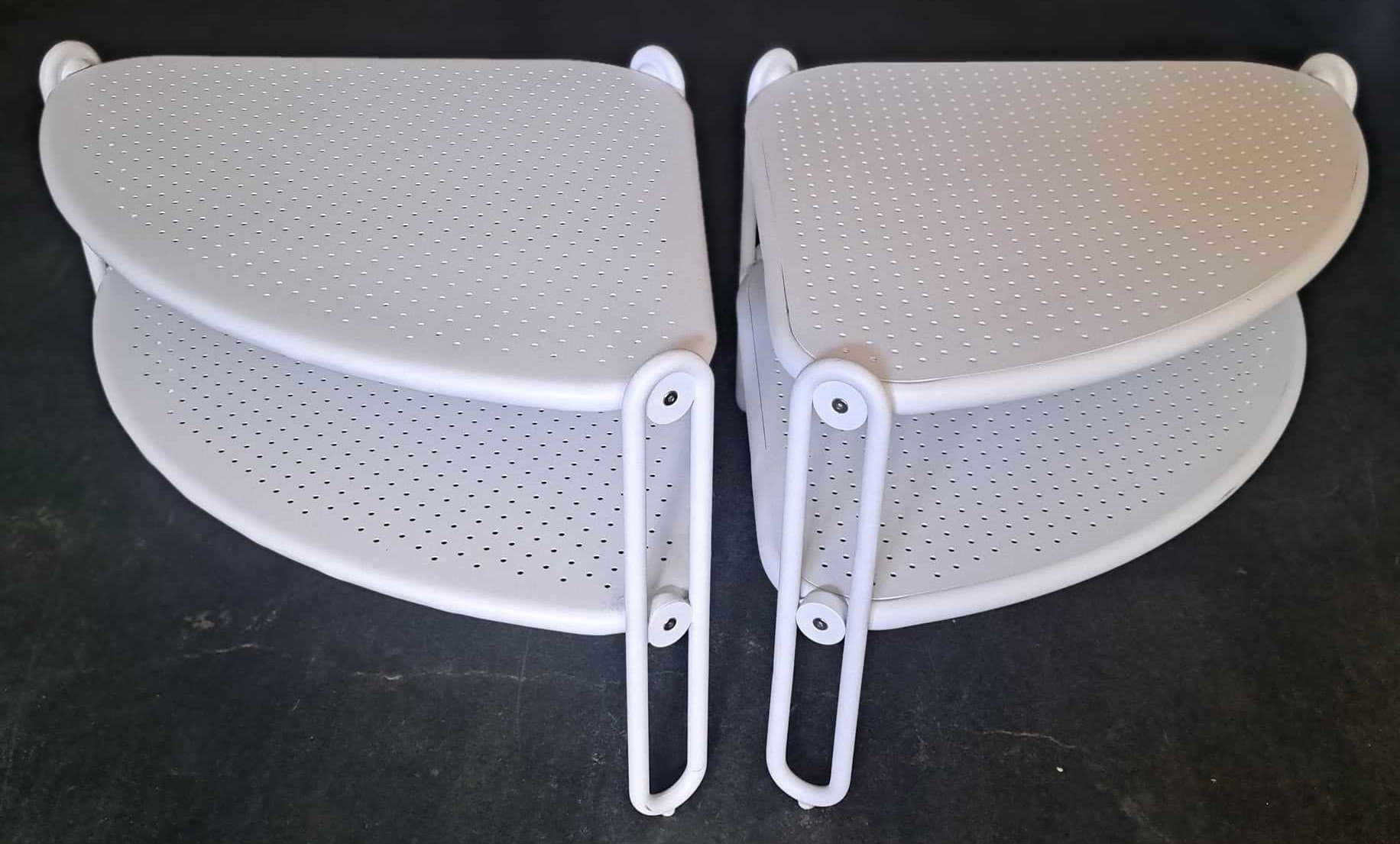 2 st soffbord "Vita Blixt" från Brafab – nyskick!