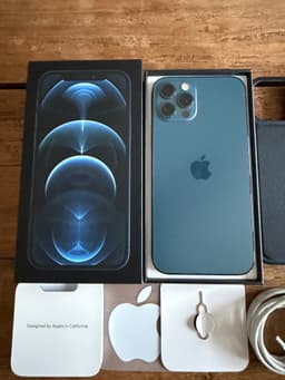 Apple iPhone 12 Pro Smartphone 128GB Stillahavsblå Olåst Mobiltelefon & Plånbok