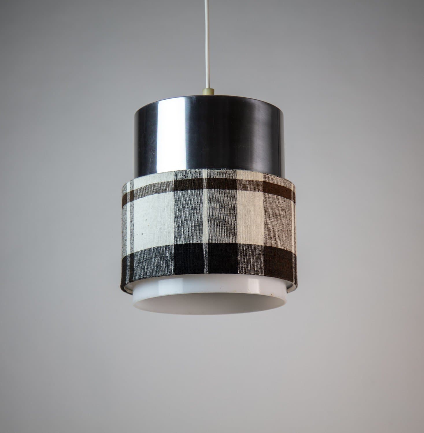 LUXUS taklampa, design Uno och Östen Kristiansson, Cylindus, 60-tal.