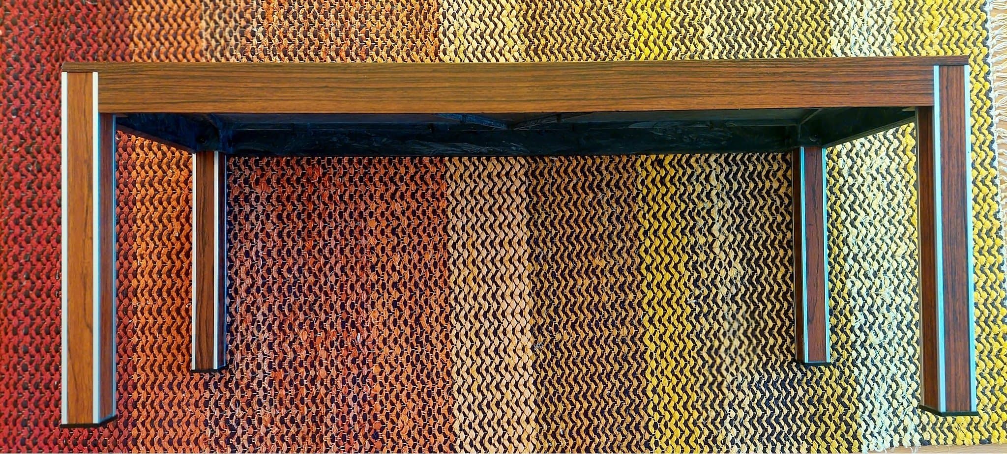 Blom-bord sideboard ”perstorpsplatta” LUMA trämönstrad + aluminium Nyskick