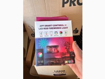 LED RGB Fyrverkeri Ljus LED RGB Fireworks Light med appstyrning