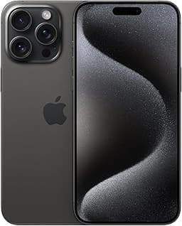 Apple iPhone 15 Pro Max (256 GB) - svart titan (Renoverad)
