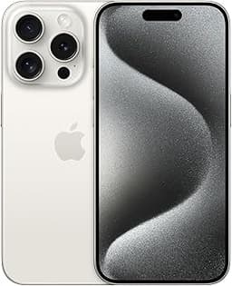 Apple iPhone 15 Pro (128 GB) - vitt titan (Renoverad)