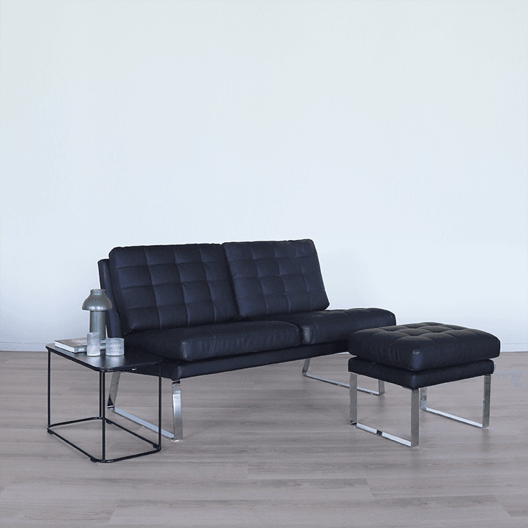 Soffa med fotpall  - Fotpall