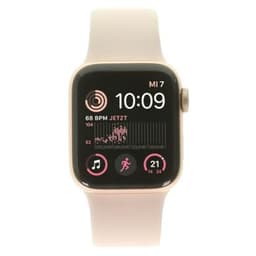 Apple Watch SE GPS 40mm Aluminium gold Sportarmband Sandrosa