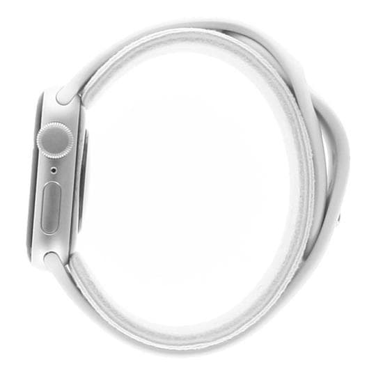 Apple Watch SE GPS + Cellular 40mm Aluminium silber Sportarmband weiß