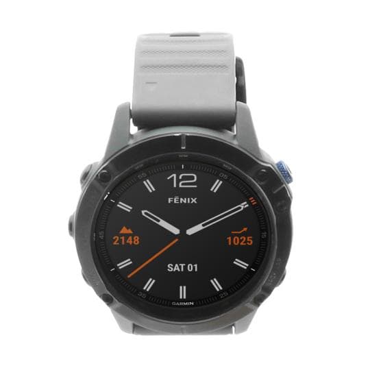 Garmin Fenix 6 Pro 47mm Solar schwarz/schiefergrau (010-02410-11) schwarz