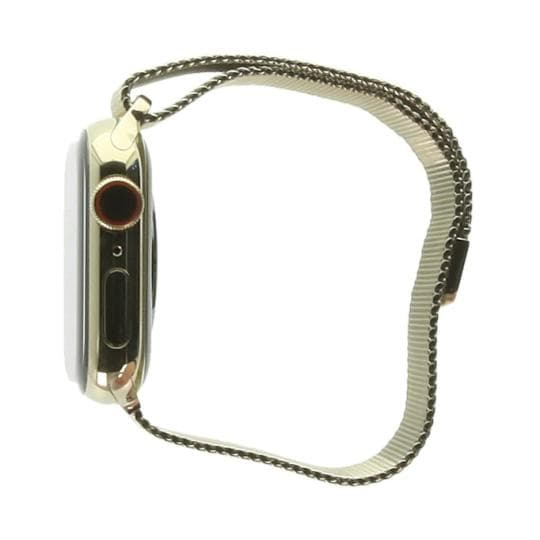 Apple Watch Series 7 GPS + Cellular 41mm Edelstahl gold Milanaise-Armband gold