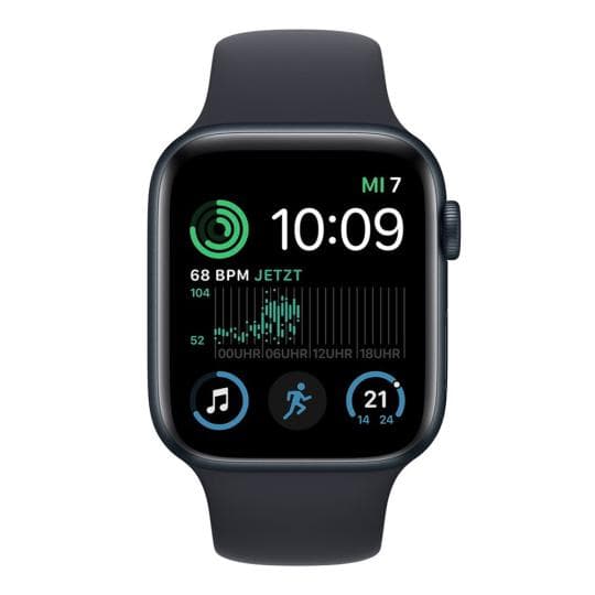 Apple Watch SE 2 GPS 44mm Aluminium mitternacht Sportarmband Mitternacht