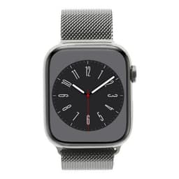 Apple Watch Series 8 GPS + Cellular 45mm Edelstahl graphit Milanaise-Armband graphit