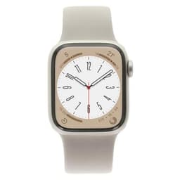Apple Watch Series 8 GPS 41mm Aluminium polarstern Sportarmband polarstern