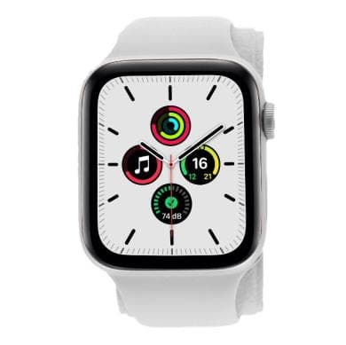 Apple Watch SE 2 GPS 44mm Aluminium Sportarmband silber