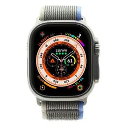 Apple Watch Ultra GPS + Cellular 49mm Titan natur Trail Loop blau/grau M/L