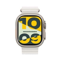 Apple Watch Ultra GPS + Cellular 49mm Titan Ocean Armband weiß